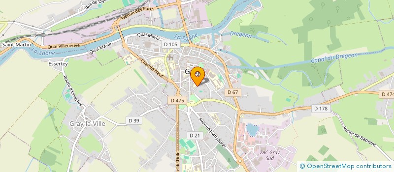 localisation de l'entreprise MADAME JULIE BRIQUET  GRAY