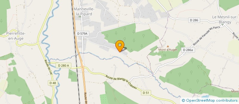 localisation de l'entreprise MADAME JULIE BRIZE  MANNEVILLE-LA-PIPARD
