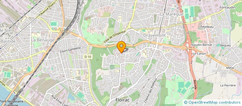 localisation de l'entreprise MADAME JULIE BROCHARD  FLOIRAC