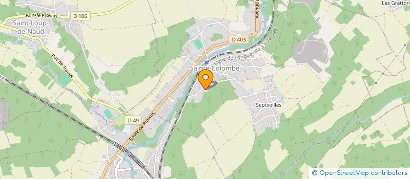 localisation de l'entreprise MADAME JULIE BRODIN  SAINTE-COLOMBE