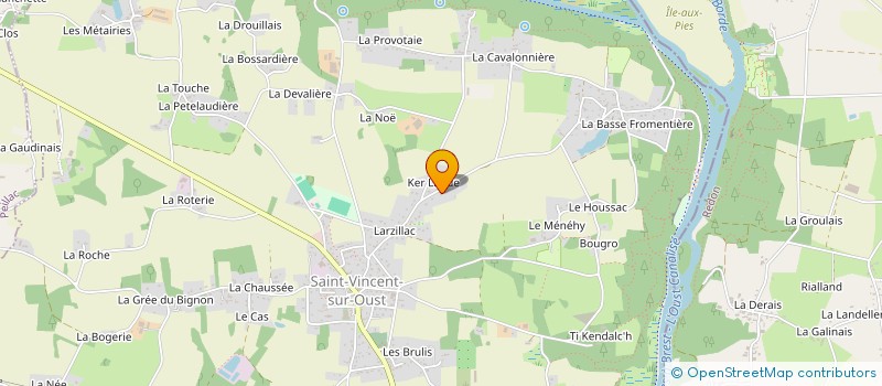 localisation de l'entreprise MADAME JULIE BROUANT à SAINT-VINCENT-SUR-OUST