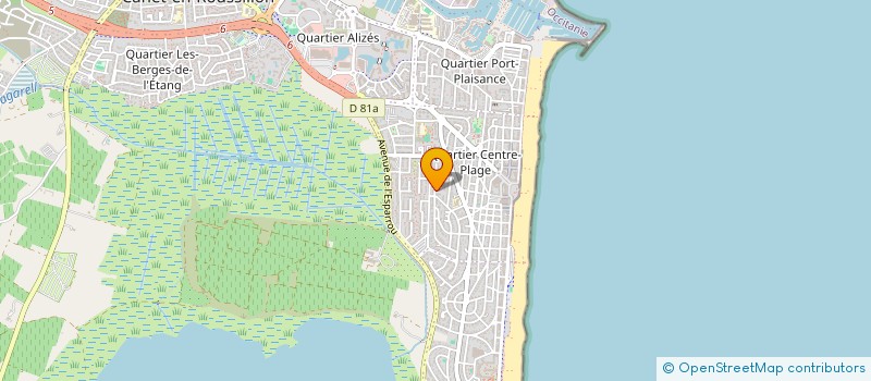 localisation de l'entreprise MADAME JULIE BROUCKE  CANET EN ROUSSILLON