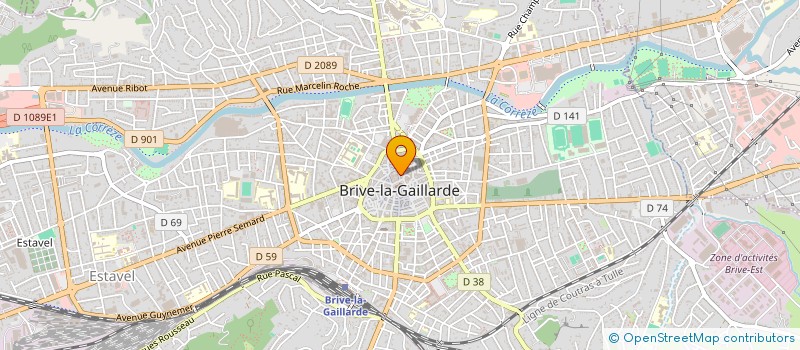 localisation de l'entreprise MADAME JULIE BROUZES-DRAPPIER à BRIVE-LA-GAILLARDE