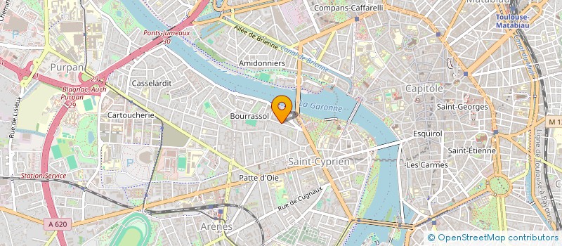 localisation de l'entreprise MADAME JULIE BRUNEEL à TOULOUSE