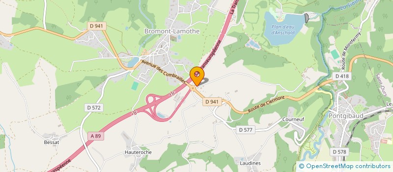 localisation de l'entreprise MADAME JULIE BRUNEL  BROMONT-LAMOTHE