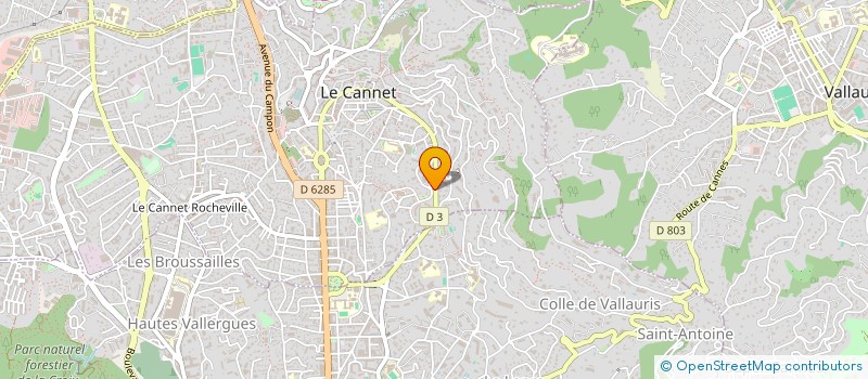 localisation de l'entreprise MADAME JULIE BRUNNER à LE CANNET