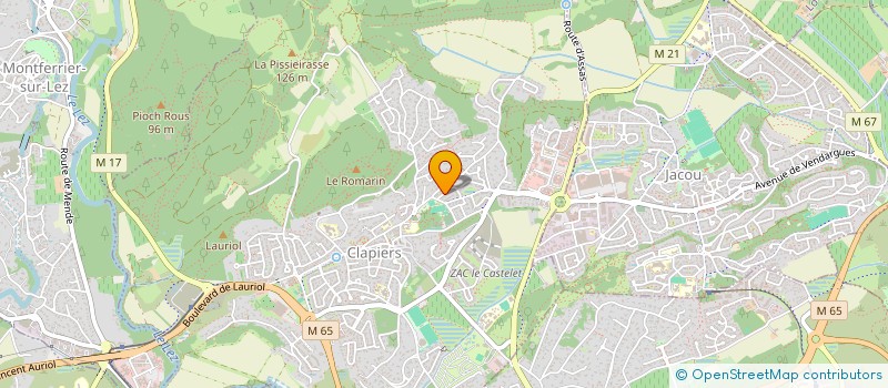 localisation de l'entreprise MADAME JULIE BRUXELLE  CLAPIERS