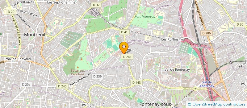 localisation de l'entreprise MADAME JULIE BUCHERATO à MONTREUIL