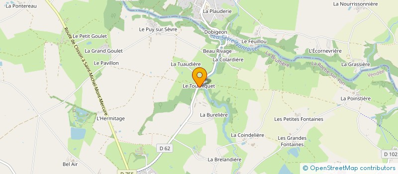 localisation de l'entreprise MADAME JULIE BUCHET BEAUTE  LA BRUFFIERE