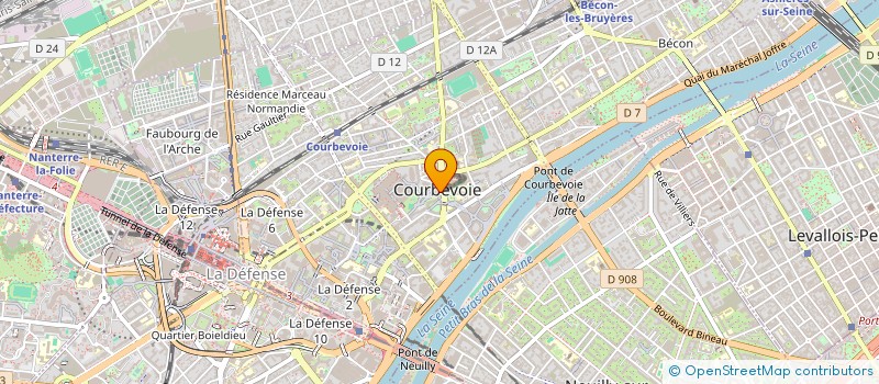 localisation de l'entreprise MADAME JULIE BUNODIERE  COURBEVOIE