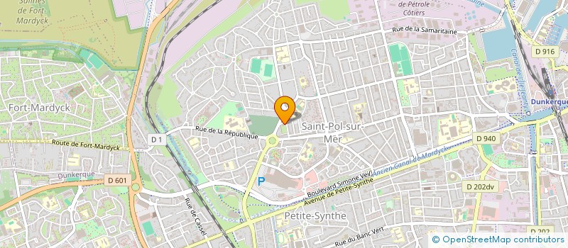 localisation de l'entreprise MADAME JULIE BURET  DUNKERQUE