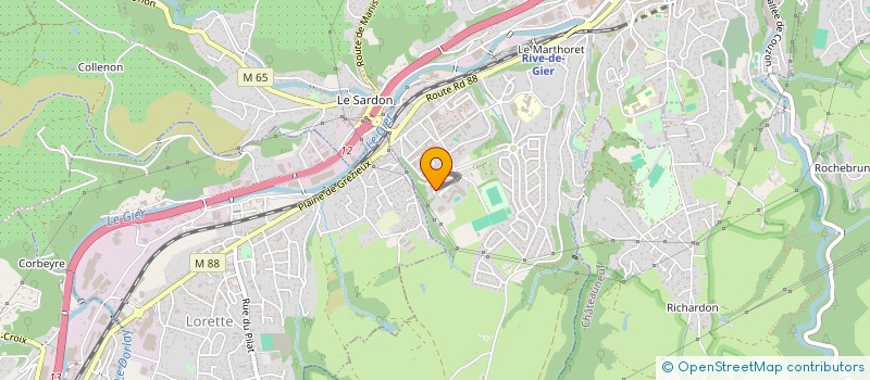 localisation de l'entreprise MADAME JULIE BURGENSIS-REBOURGEON-DESGAULTIERE  RIVE-DE-GIER