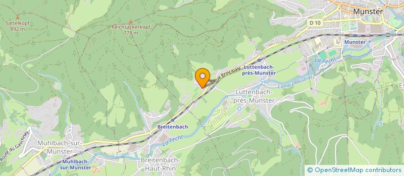 localisation de l'entreprise MADAME JULIE BURGER  LUTTENBACH-PRES-MUNSTER