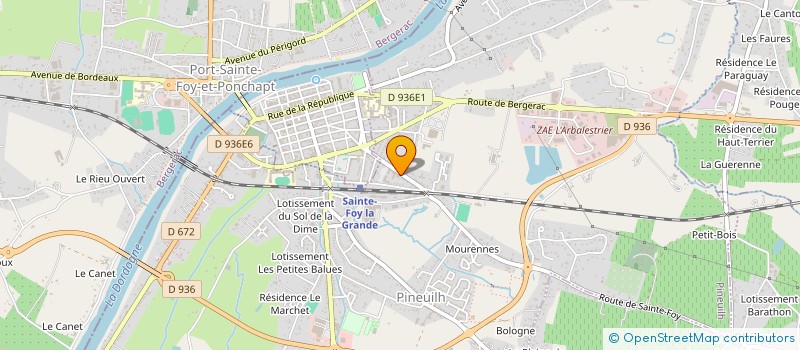 localisation de l'entreprise MADAME JULIE CABANAT  PINEUILH