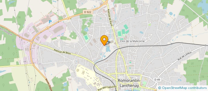 localisation de l'entreprise MADAME JULIE CABEZAS  ROMORANTIN-LANTHENAY