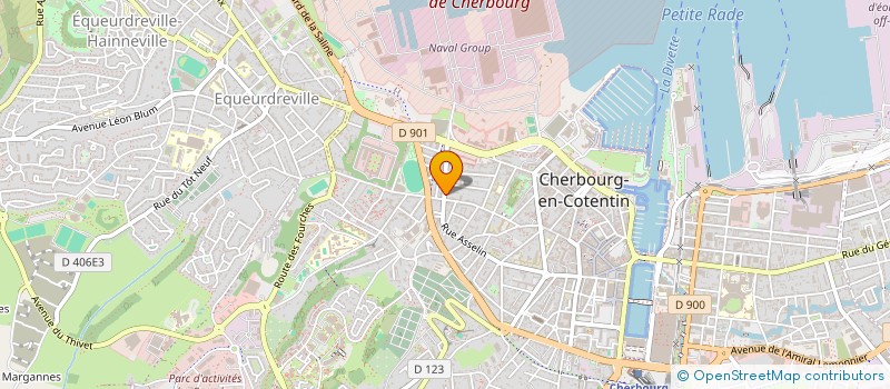 localisation de l'entreprise MADAME JULIE CABIN  CHERBOURG-EN-COTENTIN