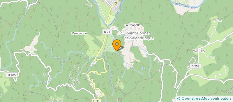 localisation de l'entreprise MADAME JULIE CABOCHE  SAINT-BONNET-DE-SALENDRINQUE