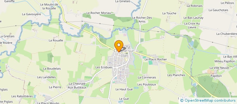 localisation de l'entreprise MADAME JULIE CADIEU  CHASNE-SUR-ILLET