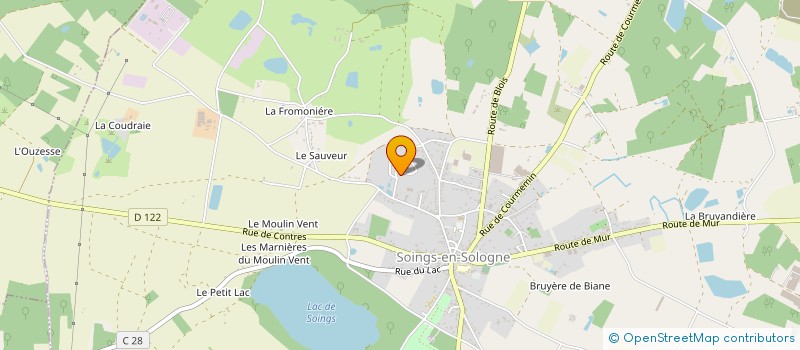 localisation de l'entreprise MADAME JULIE CADOUX  SOINGS-EN-SOLOGNE