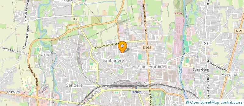 localisation de l'entreprise MADAME JULIE CAGNIET à TARBES