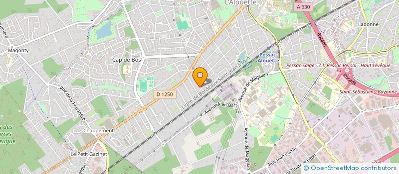 localisation de l'entreprise MADAME JULIE CAILLAUD  PESSAC