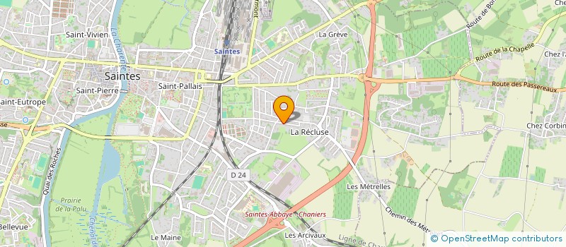 localisation de l'entreprise MADAME JULIE CAILLAUD à SAINTES
