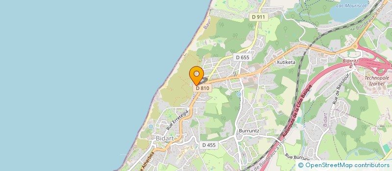 localisation de l'entreprise MADAME JULIE CALBETE à BIDART