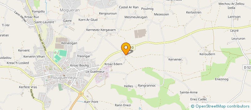 localisation de l'entreprise MADAME JULIE CALONNEC  PLOUGUERNEAU