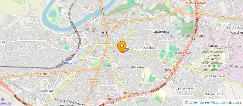 localisation de l'entreprise MADAME JULIE CALVET à ALBI