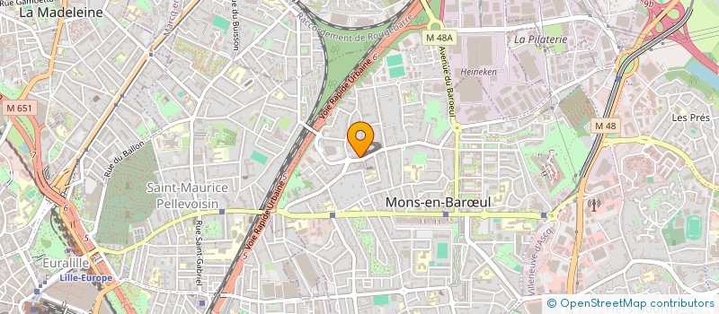 localisation de l'entreprise MADAME JULIE CANEVET  MONS-EN-BARUL