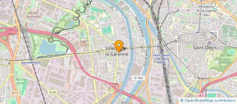 localisation de l'entreprise MADAME JULIE CANLAS  VILLENEUVE-LA-GARENNE