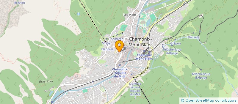 localisation de l'entreprise MADAME JULIE CANTAU  CHAMONIX-MONT-BLANC