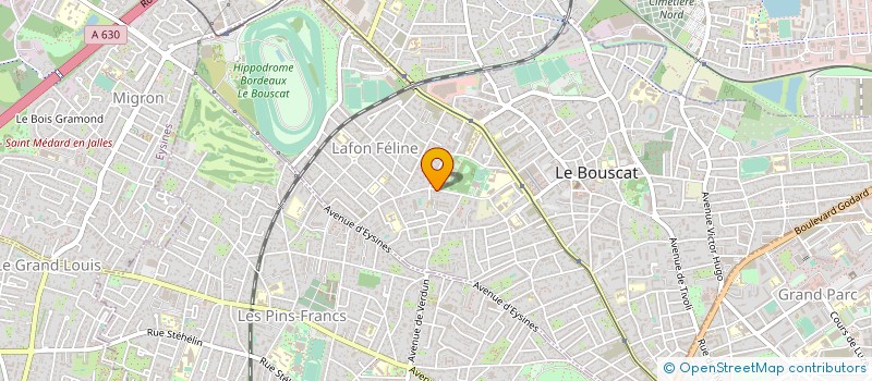 localisation de l'entreprise MADAME JULIE CARETTE  LE BOUSCAT