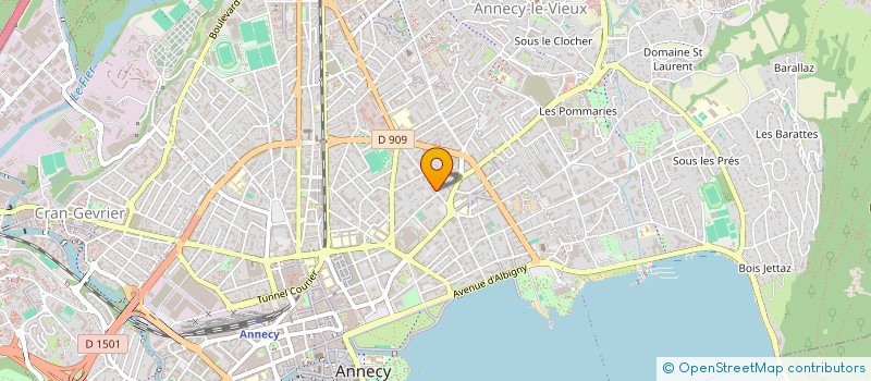 localisation de l'entreprise MADAME JULIE CARIOT à ANNECY