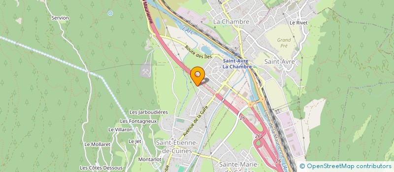 localisation de l'entreprise MADAME JULIE CAROLINE DEBORE  SAINT-ETIENNE-DE-CUINES