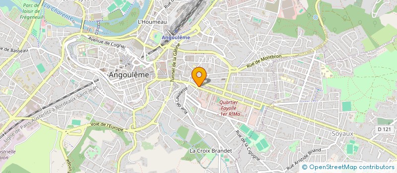 localisation de l'entreprise MADAME JULIE CARON à ANGOULEME
