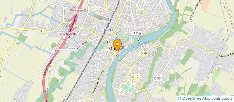 localisation de l'entreprise MADAME JULIE CARPENA  MURET