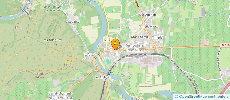 localisation de l'entreprise MADAME JULIE CARPENE  REMOULINS