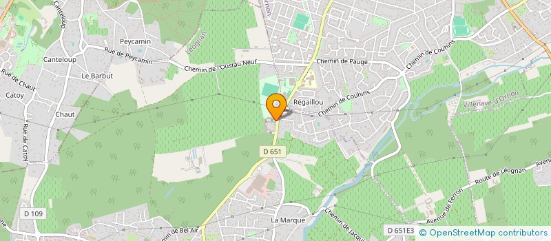 localisation de l'entreprise MADAME JULIE CARRIERE  LEOGNAN