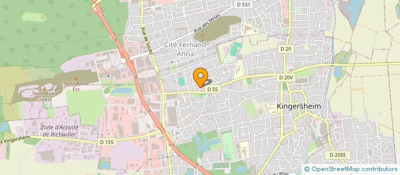 localisation de l'entreprise MADAME JULIE CASTELLANO  KINGERSHEIM