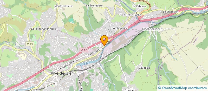 localisation de l'entreprise MADAME JULIE CASTRO  RIVE-DE-GIER