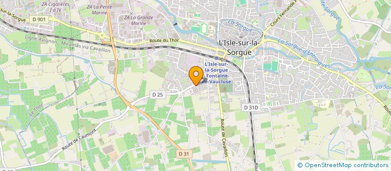 localisation de l'entreprise MADAME JULIE CATOLIQUOT à L'ISLE-SUR-LA-SORGUE