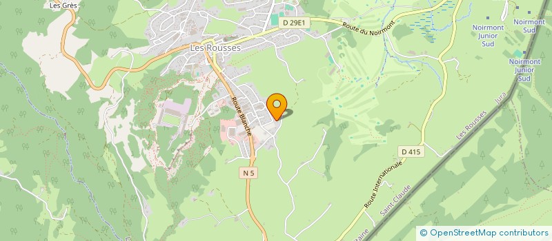 localisation de l'entreprise MADAME JULIE CAUVIN  PREMANON