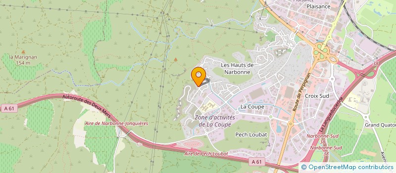 localisation de l'entreprise MADAME JULIE CAVERIVIERE  NARBONNE