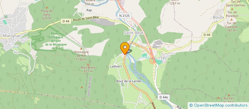 localisation de l'entreprise MADAME JULIE CAYRE  SAINT-BEAT-LEZ