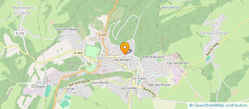 localisation de l'entreprise MADAME JULIE CERBE  MAICHE