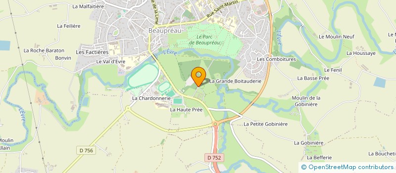 localisation de l'entreprise MADAME JULIE CHABOT à BEAUPREAU-EN-MAUGES