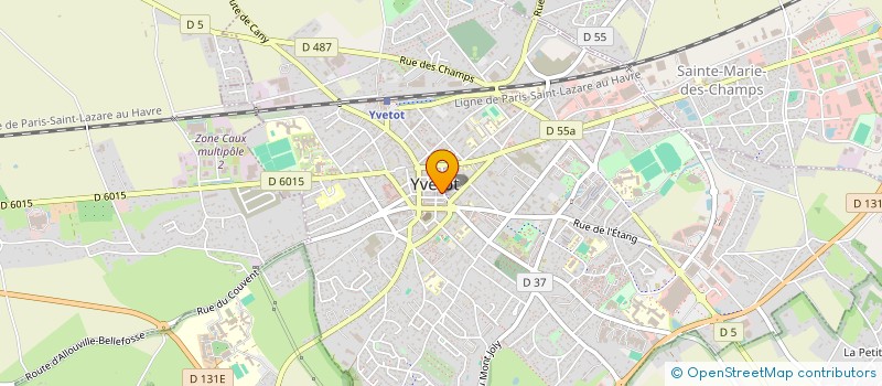 localisation de l'entreprise MADAME JULIE CHAIX  YVETOT