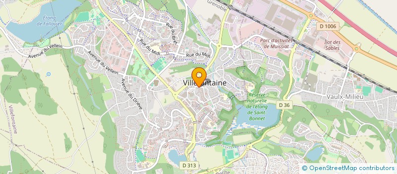 localisation de l'entreprise MADAME JULIE CHAMAND  VILLEFONTAINE