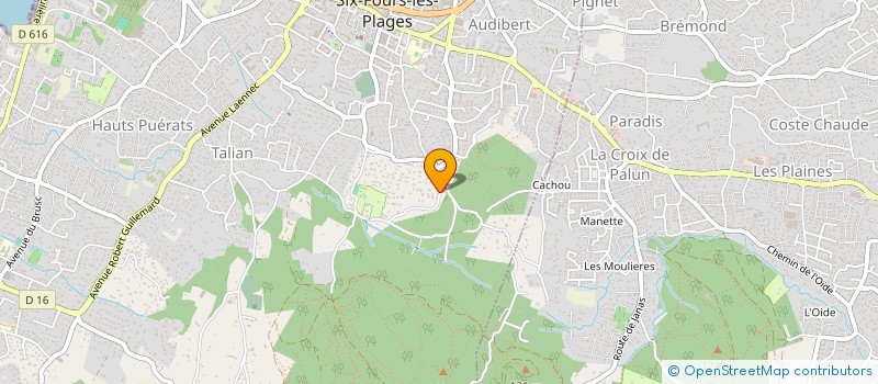 localisation de l'entreprise MADAME JULIE CHAMPCLAUX à SIX-FOURS-LES-PLAGES